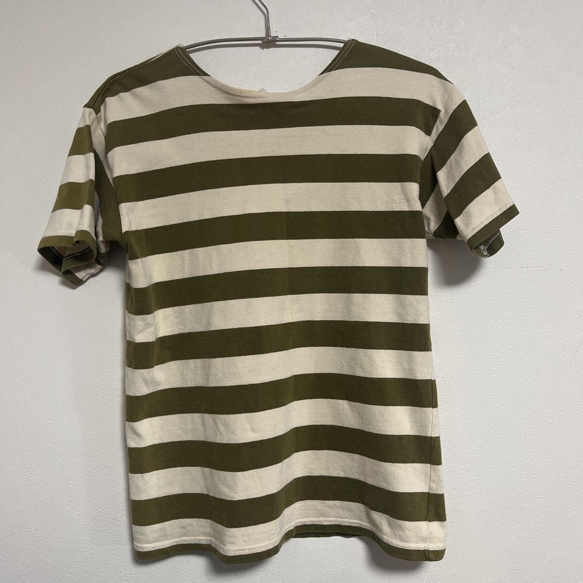 ウエアハウス ボーダー Tシャツ 着丈60.5cm 半袖 丸首 トップス ダックディガー サイズ表記不明 DUCK DIGGER WAREHOUSE 拍卖