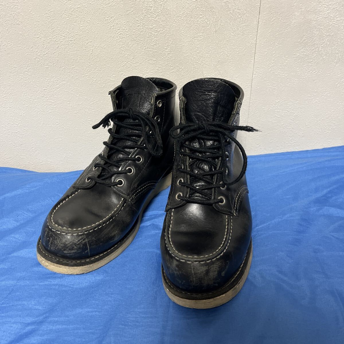 レッドウィング REDWING ワークブーツ 8179 ブラック 26or26.5cm 羽タグ アイリッシュセッター拍卖