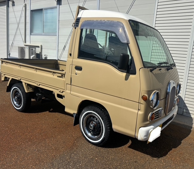 サンバートラック クラシック(クラシックフェイスに交換)2WD 希少ハイルーフ ツートンカラー ホワイトウォールタイヤ 拍卖