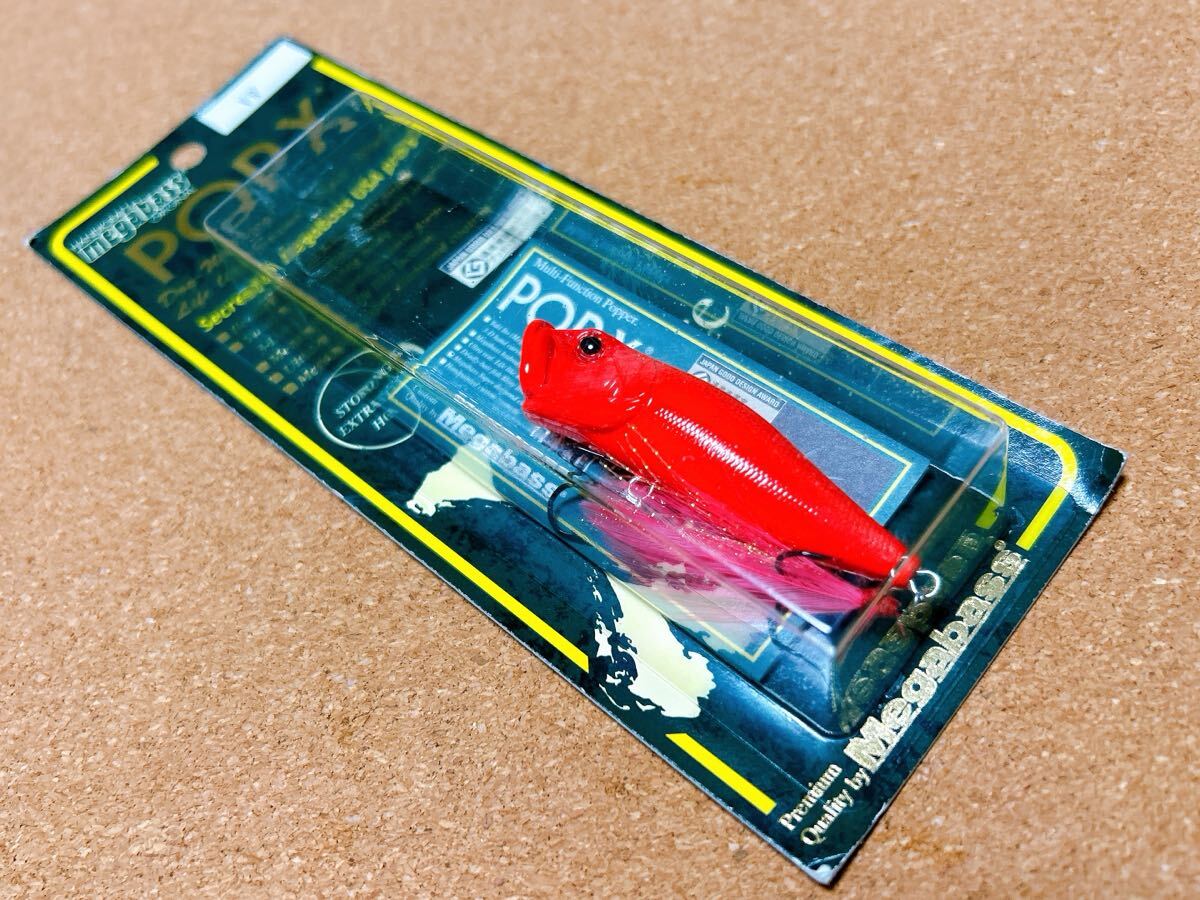 未開封新品★Megabass メガバス ポップX POP-X POPX ☆ VR(VIPER RED) ヴァイパーレッド ☆ トップウォーター ルアー拍卖
