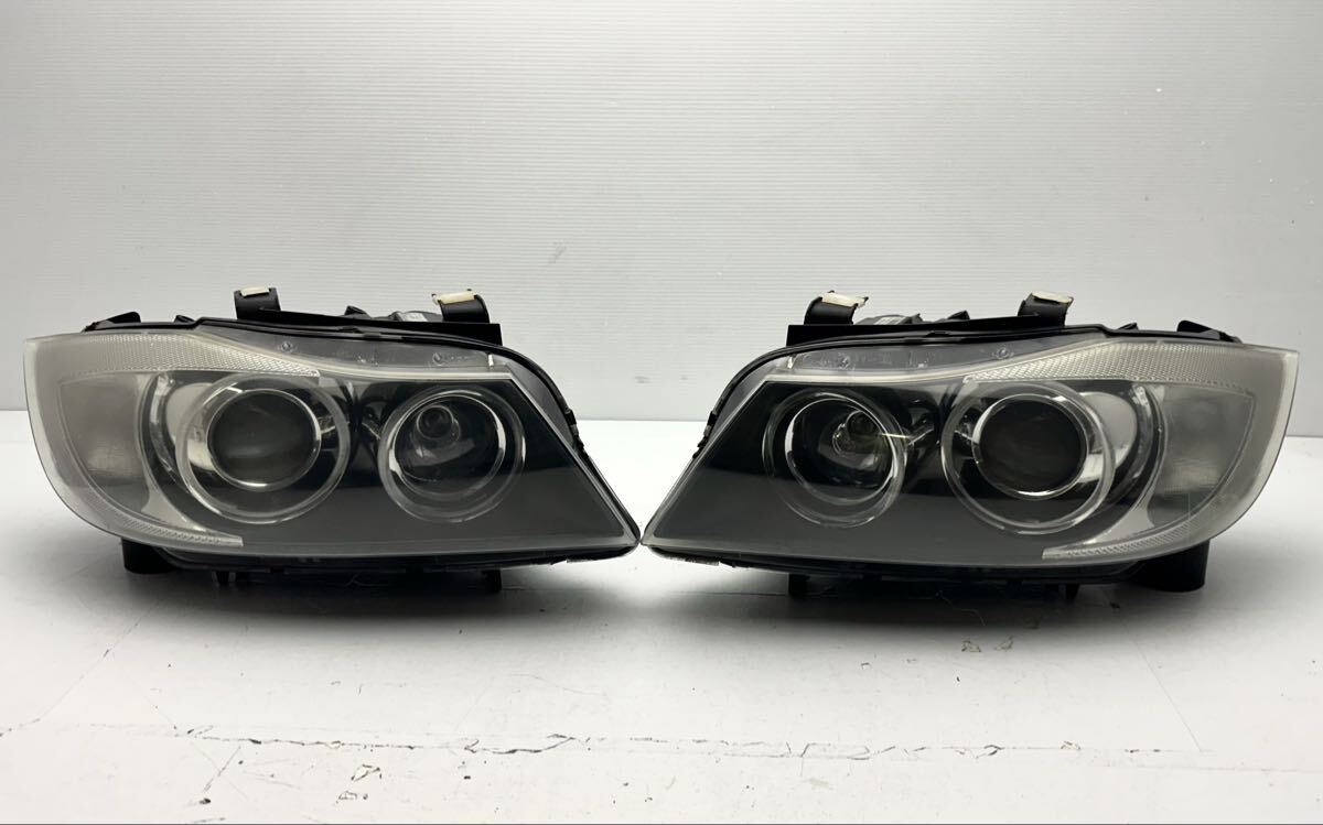 ★動作品★ BMW E90 E91 3シリーズ 純正 HID キセノン ヘッドライト ヘッドランプ 左右セット 631169427399 631169427409 (G275)拍卖