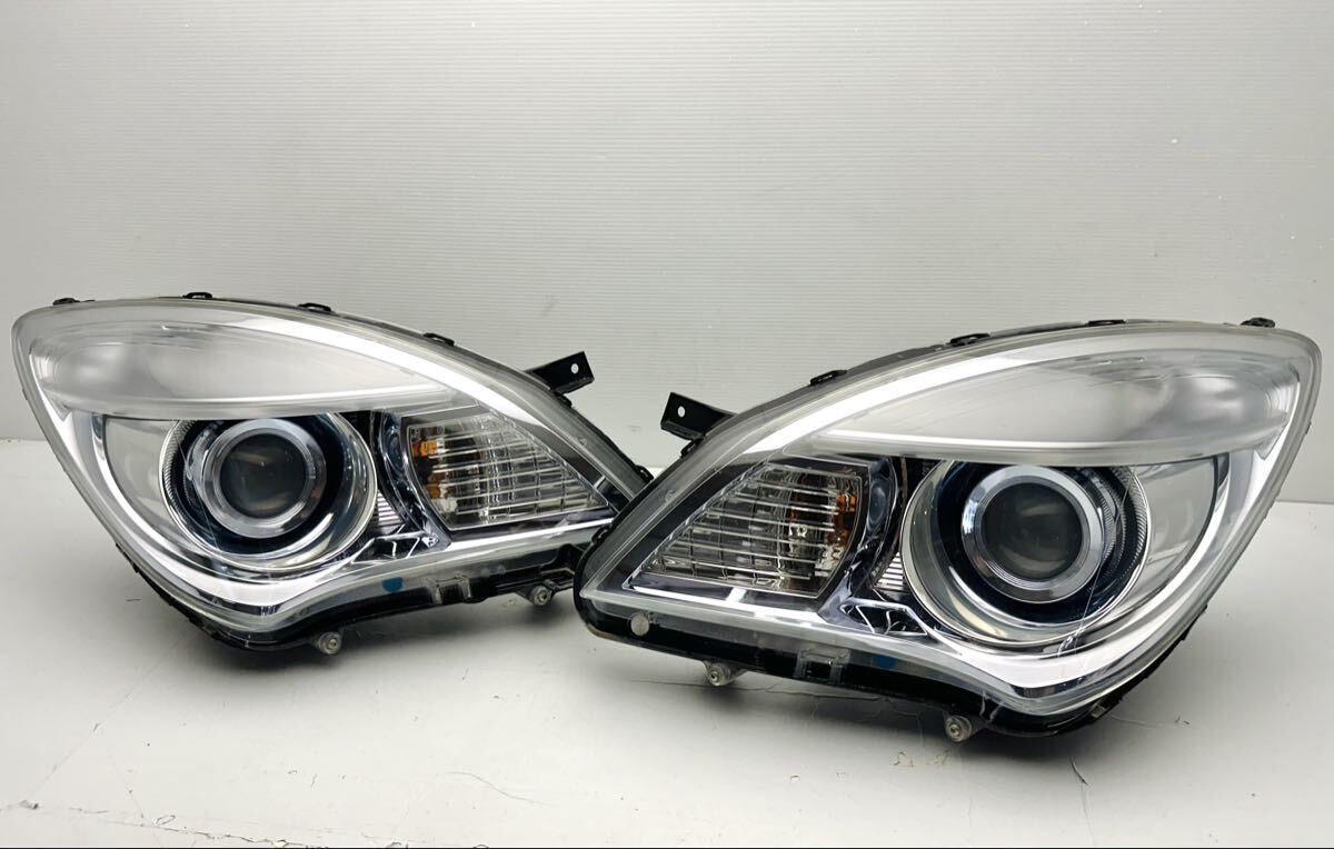 ★美品★スズキ MA15S ソリオ 純正 HID ヘッドライト 左右セット LE10G6223 35100-54M MB15S レーダーブレーキサポートII メッキ (J263)拍卖