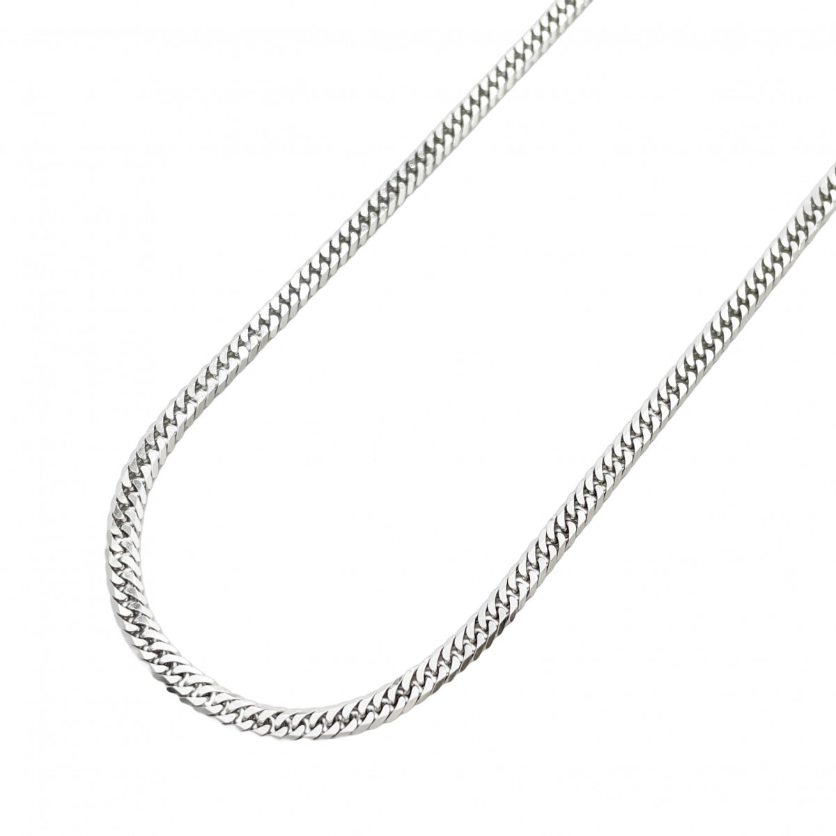 【5khh025】喜平 ネックレス Pt850 プラチナ 6面 ダブル 50.6cm 20.3g キヘイ【中古】メンズ レディース ユニセックス拍卖