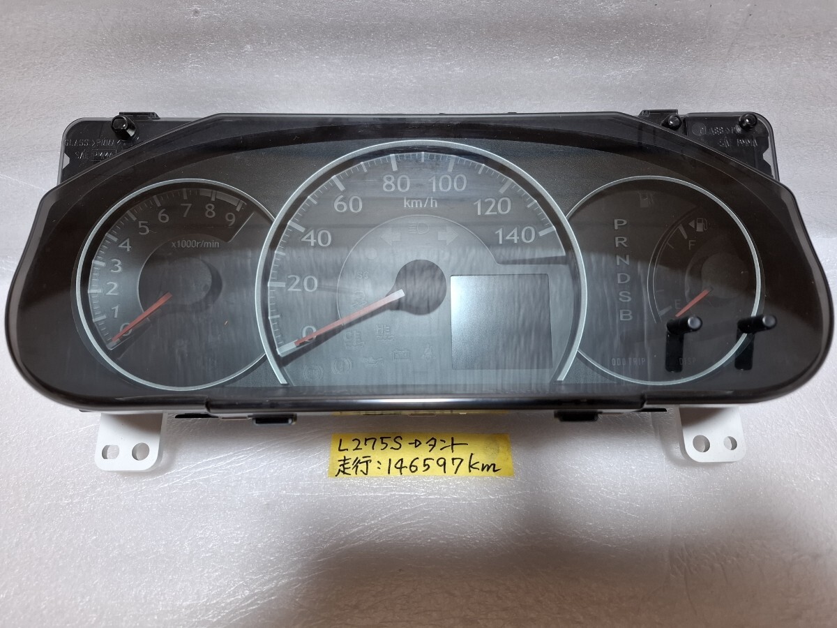 タント L275S スピードメーター 速度計 ダイハツ 中古 14万キロ代 146597キロ メーター拍卖
