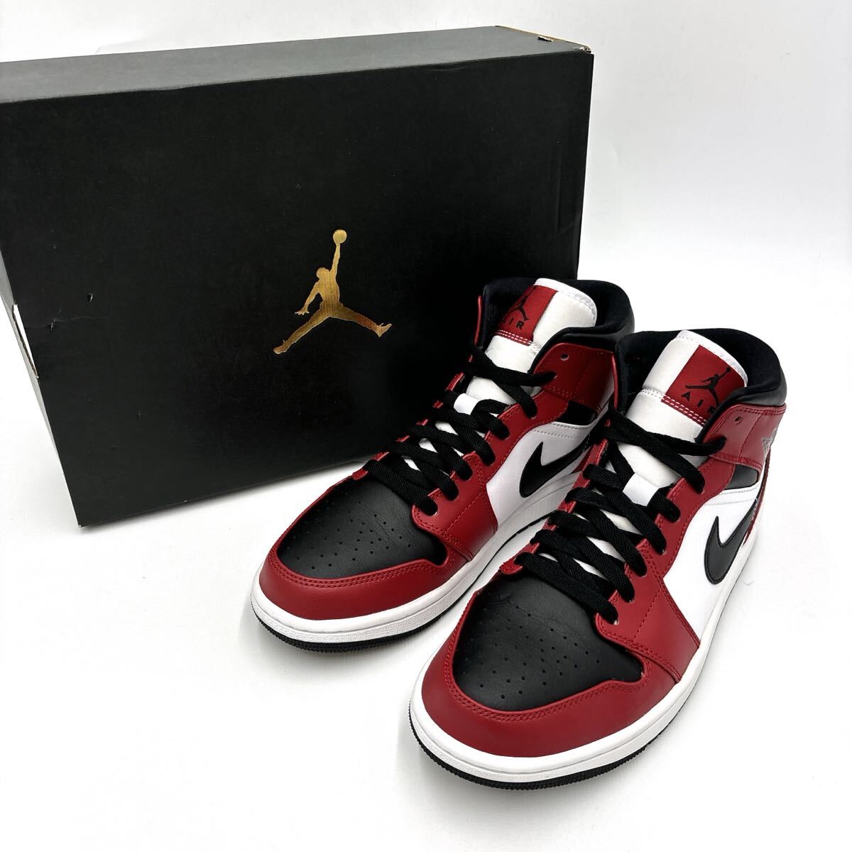 * 美品 箱付き 20年製 '名作 王道モデル' NIKE ナイキ AIR JORDAN 1 MID エアジョーダン MIDDLE CUT スニーカー 27.5cm メンズ 554724-069拍卖