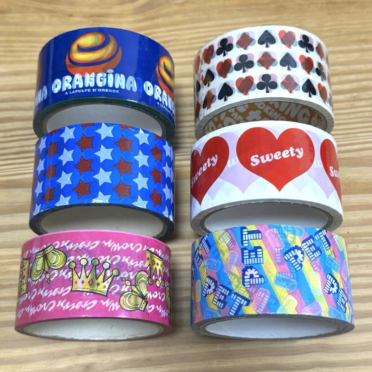 【6個セット】粘着テープ デコレーション / ガムテープ ビニールテープ【新品未使用】拍卖