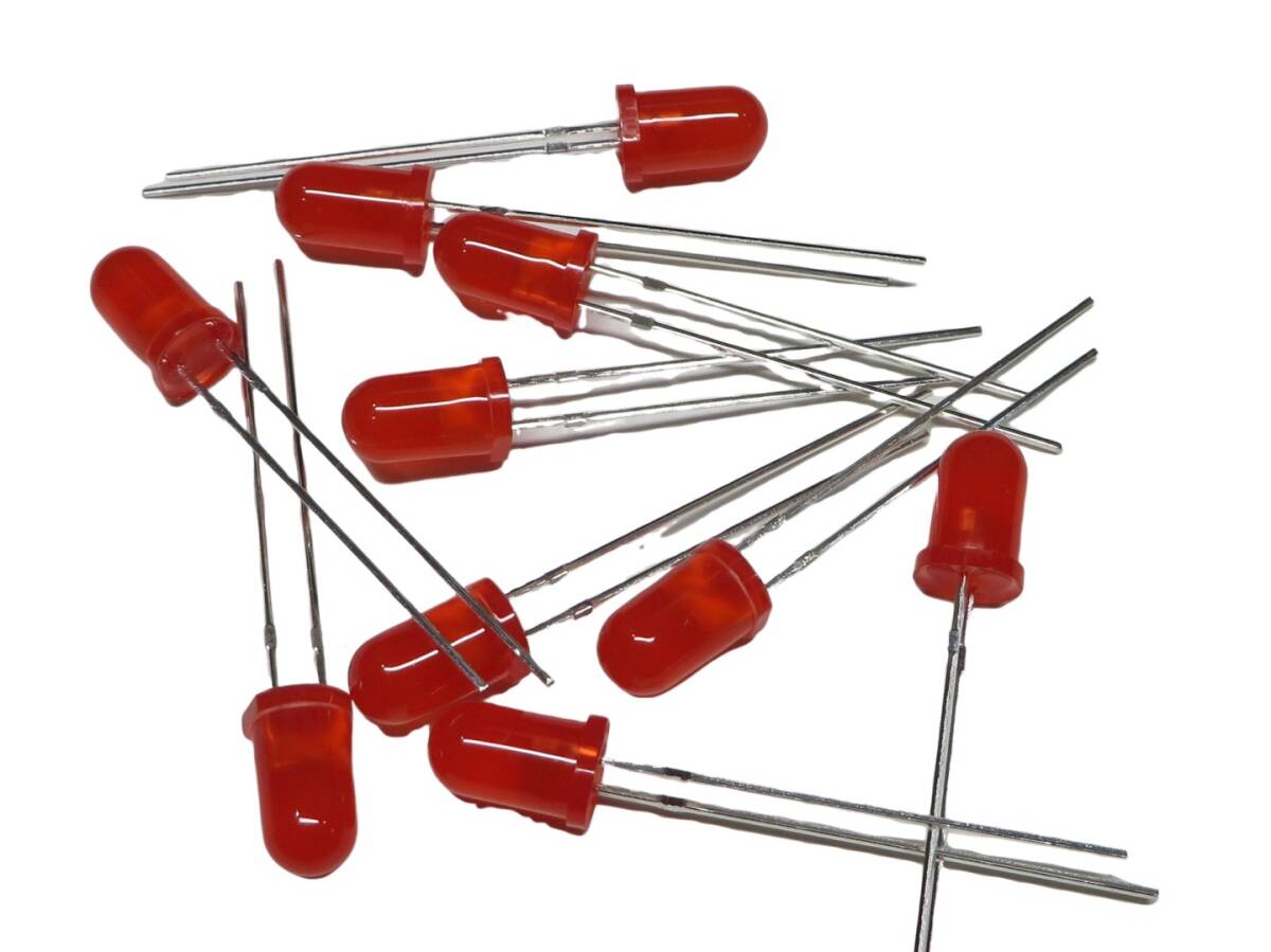 自己点滅型 2.0Hz 300mcd 赤 10個 LED 5mm 砲弾型拍卖