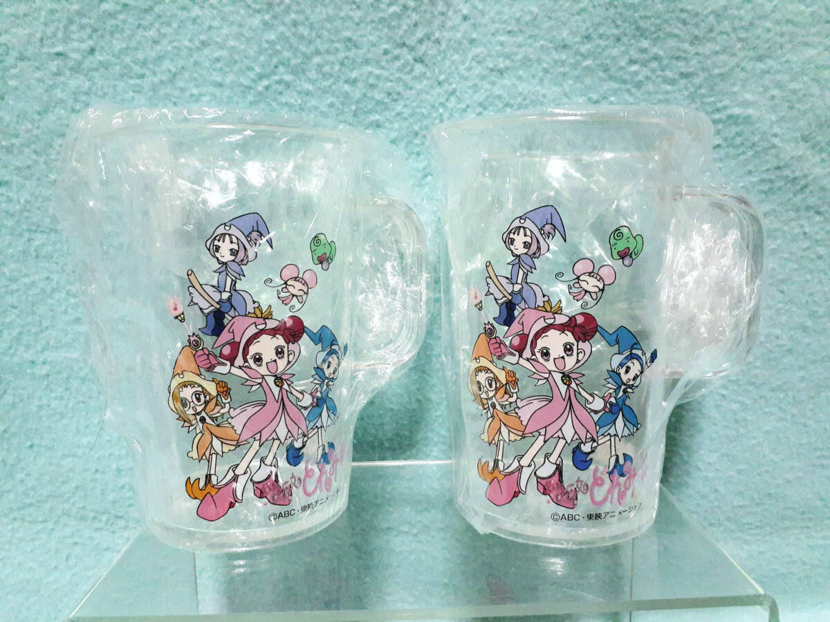 2000年 当時物 未使用2個セット おジャ魔女どれみ♯しゃーぷっ コップ 230ml 小森樹脂 プラコップ グッズ 子供用 食器 小物入れ拍卖