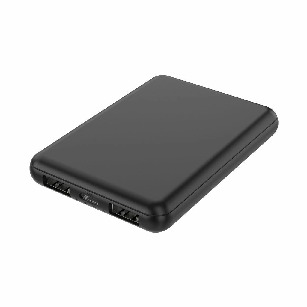 モバイルバッテリー 厚さ1.3cm 5000mAh version4 ブラック HIDISC HD4-MBTC5000BK/3107x1個/送料無料メール便 箱を畳んで発送拍卖