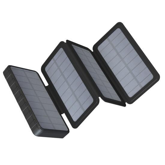 モバイルバッテリー ソーラーパネル4面搭載急速充電 モバイル充電器 10000mAh PD20W HIDISC HD4-MBTCD20WSP4L10BK/3435拍卖