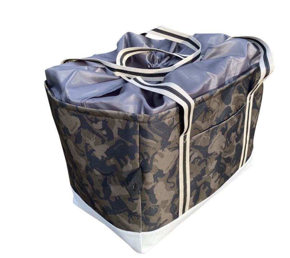 セールレジカゴバッグ 保冷保温折りたたみ エコバッグ 大容量レジかごバック ブラウン拍卖