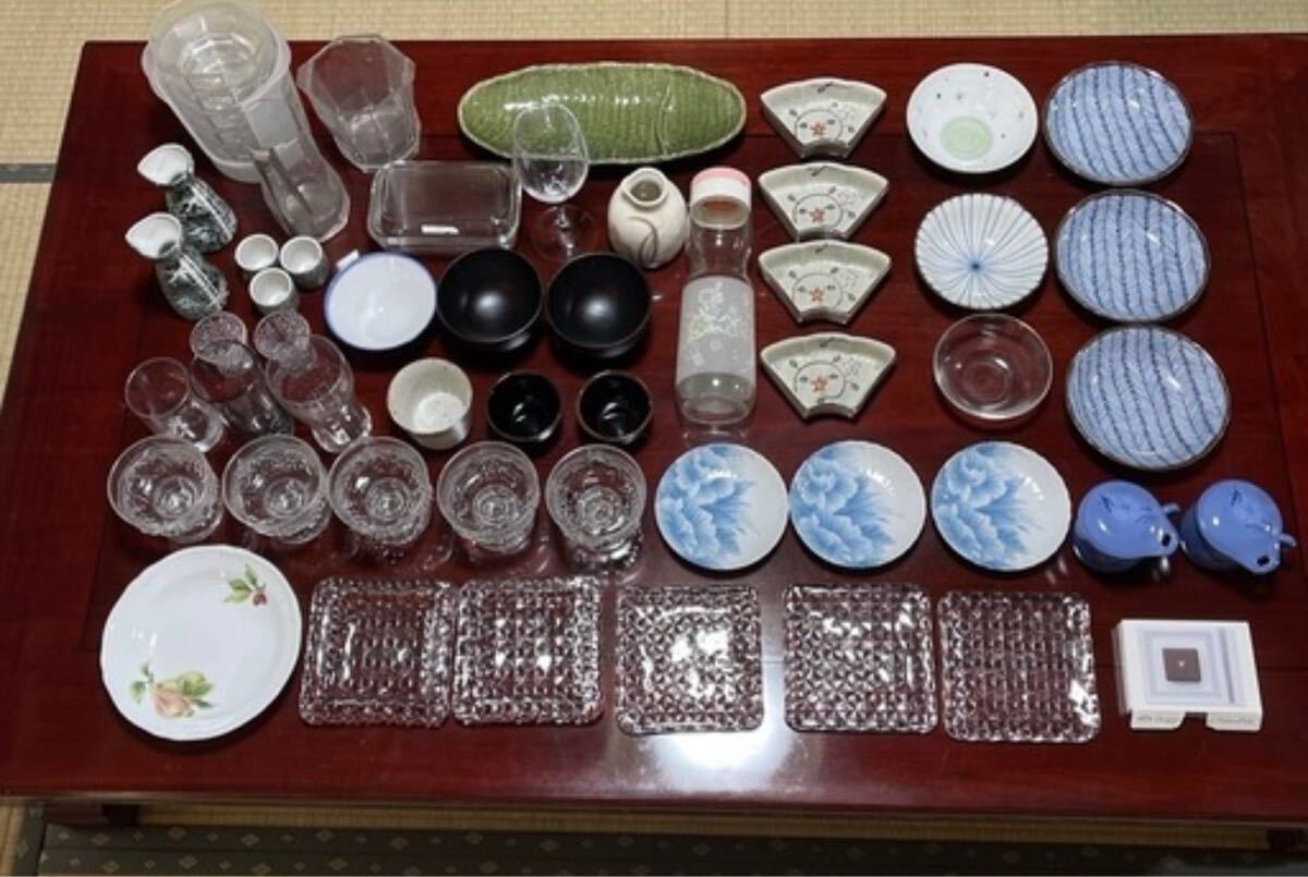 【断捨離】お皿、グラス、カップ等 食器大量セット拍卖