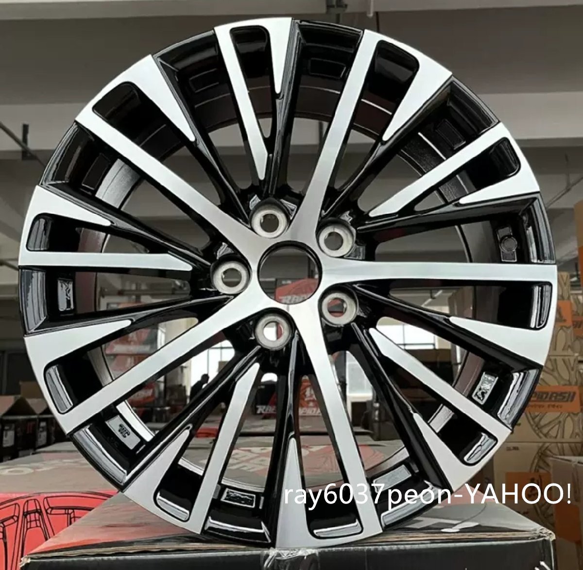 19インチ アルミホイール HP952D ブラックポリッシュ 旋圧製法 トヨタ車対応 1本拍卖