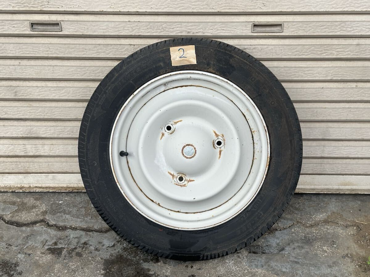 シトロエン 2CV 純正 スチールホイール 3穴 135R15 73T 15インチ PCD160 ET40 旧車 ホイール Citron 2馬カ ②拍卖