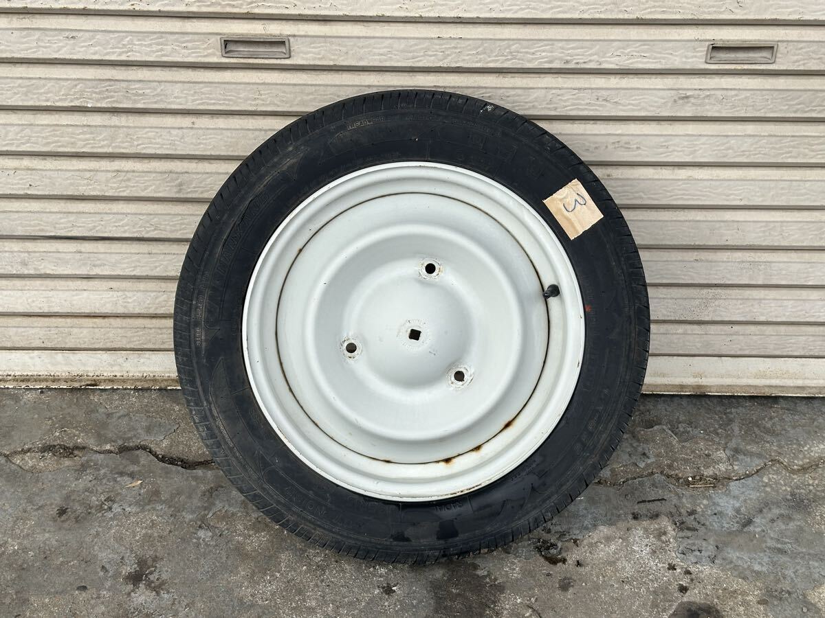 シトロエン 2CV 純正 スチールホイール 3穴 135R15 73T 15インチ PCD160 ET40 旧車 ホイール Citron 2馬カ ③拍卖