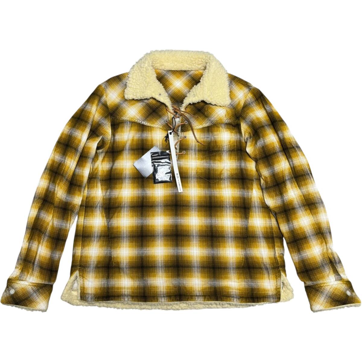 美品 08AW ナンバーナイン ボア チェック ネルシャツ size:2 / ニットパンツパーカースウェットブルゾンジャケットコート拍卖