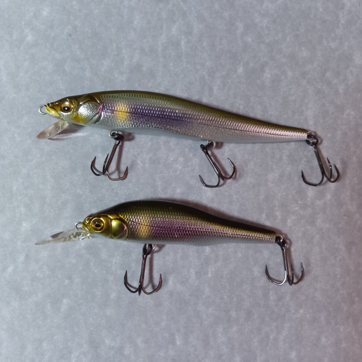 2個セット ビジョン ワンテン スクエアビル X80 + PLUS ONE プラス ワン 1 メガバス ワギン 和銀 セツキアユ 2012年 ヴィジョン 110拍卖