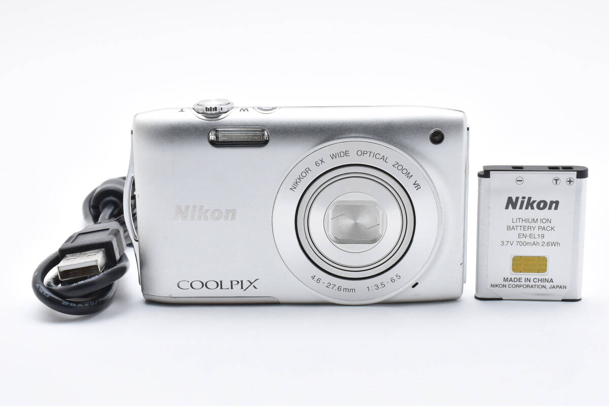 良品 Nikon coolpix S3300 クリスタルシルバー拍卖