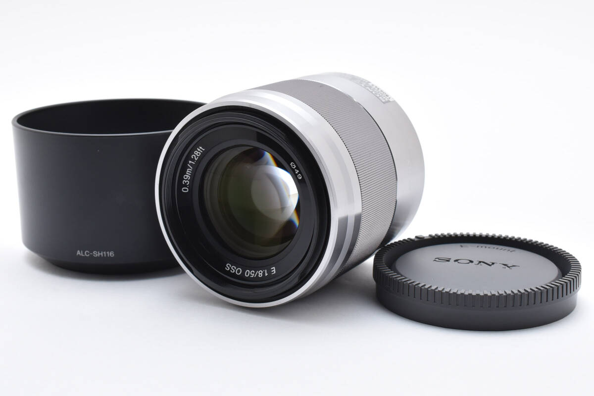 極上品 Sony E 50mm f1.8 OSS シルバー SEL50F18拍卖