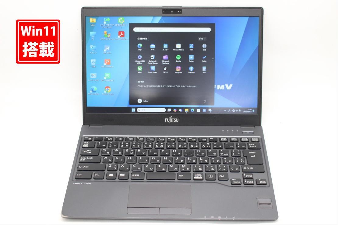中古 フルHD 13.3型 Fujitsu LIFEBOOK U938S Windows11 第8世代 i5-8350u 8GB 256GB-SSD カメラ 無線 Office付き 中古パソコン 管:1308s拍卖