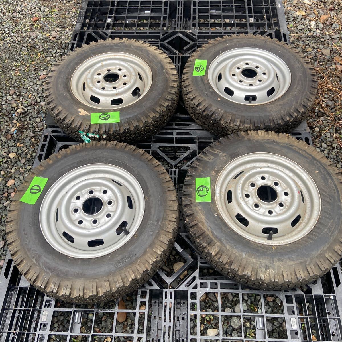 RIKEN SS3 新品未使用4本セット 5.00-12 スパイクタイヤ拍卖