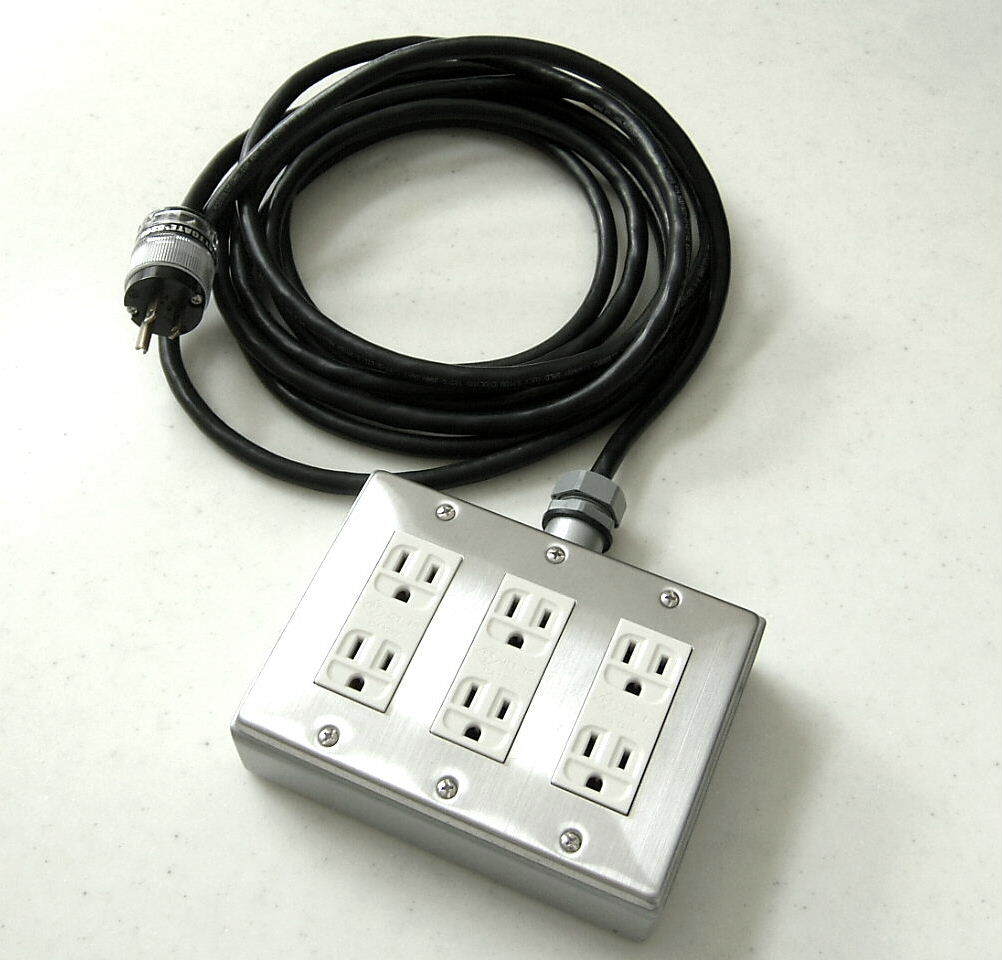 新品に近い 綺麗 使用僅少 PRO CABLE プロケーブル 超越重鉄タップ 6個口 ケーブル最大長仕様 長尺5.0m WATTGATE ワットゲート 電源タップ拍卖