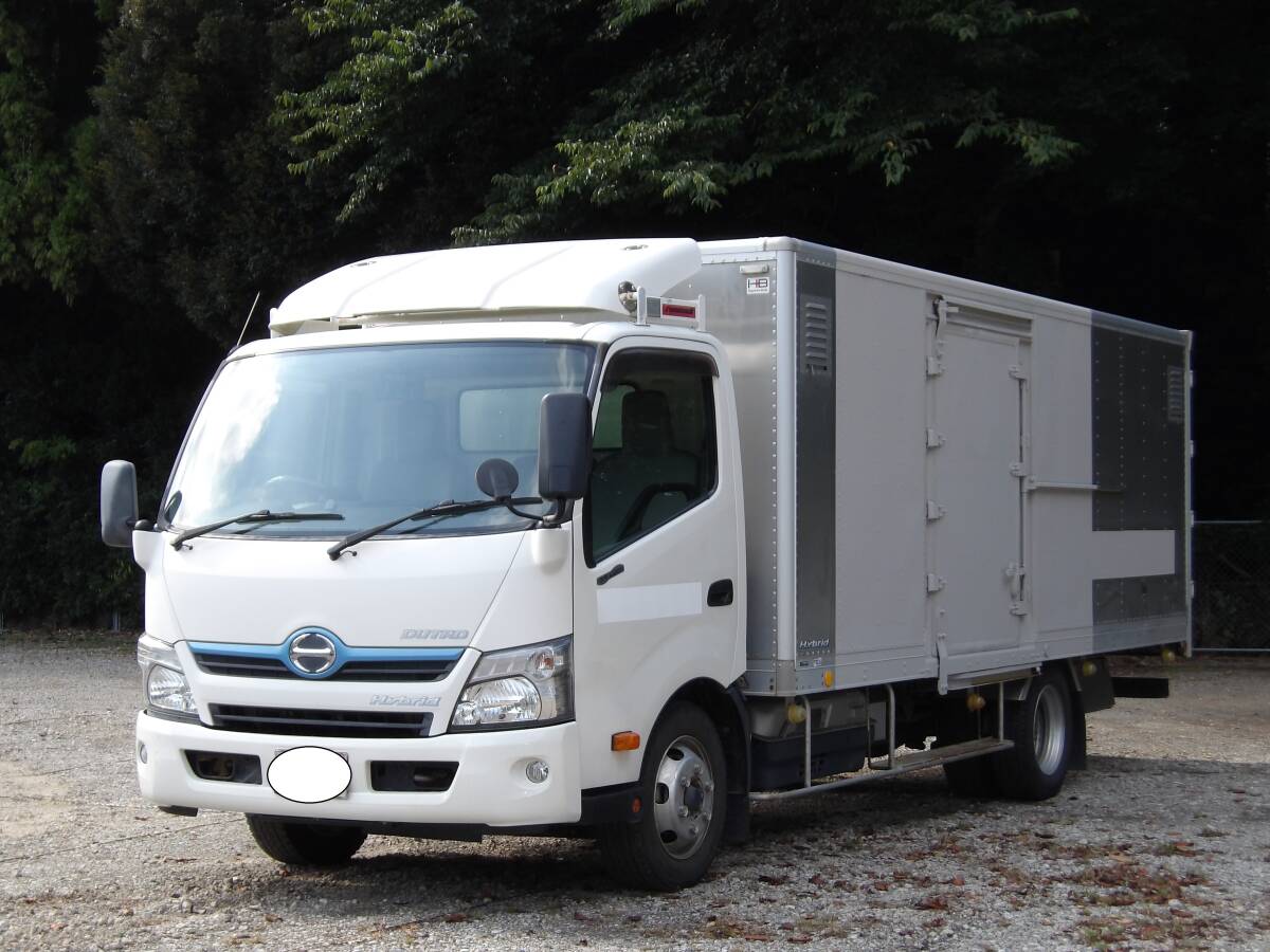 激安トラック!驚きの安さ!業販価格!試乗チェック車輌☆H27年式日野 デュトロ バン ハイブリッド最大積載量3000㎏ ☆予備検査付【I-2】拍卖