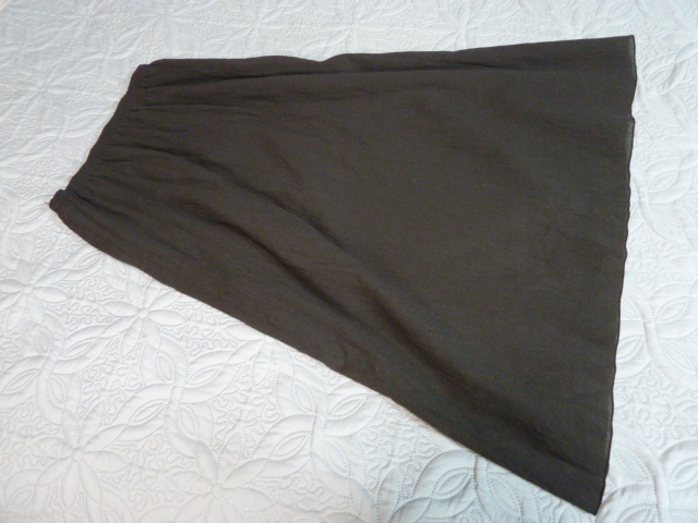 春夏秋 美品 EVEX by KRIZIA クリッツィア 濃いブラウン シワプリーツ加工 マキシ丈スカート 42 LL L 定形外450円発送 同梱OK拍卖