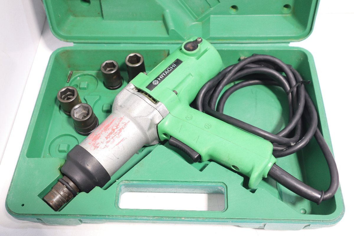 80☆日立工機 HITACHI 14mm インパクトレンチ WH14 ソケット ケース付き◇3B-010拍卖