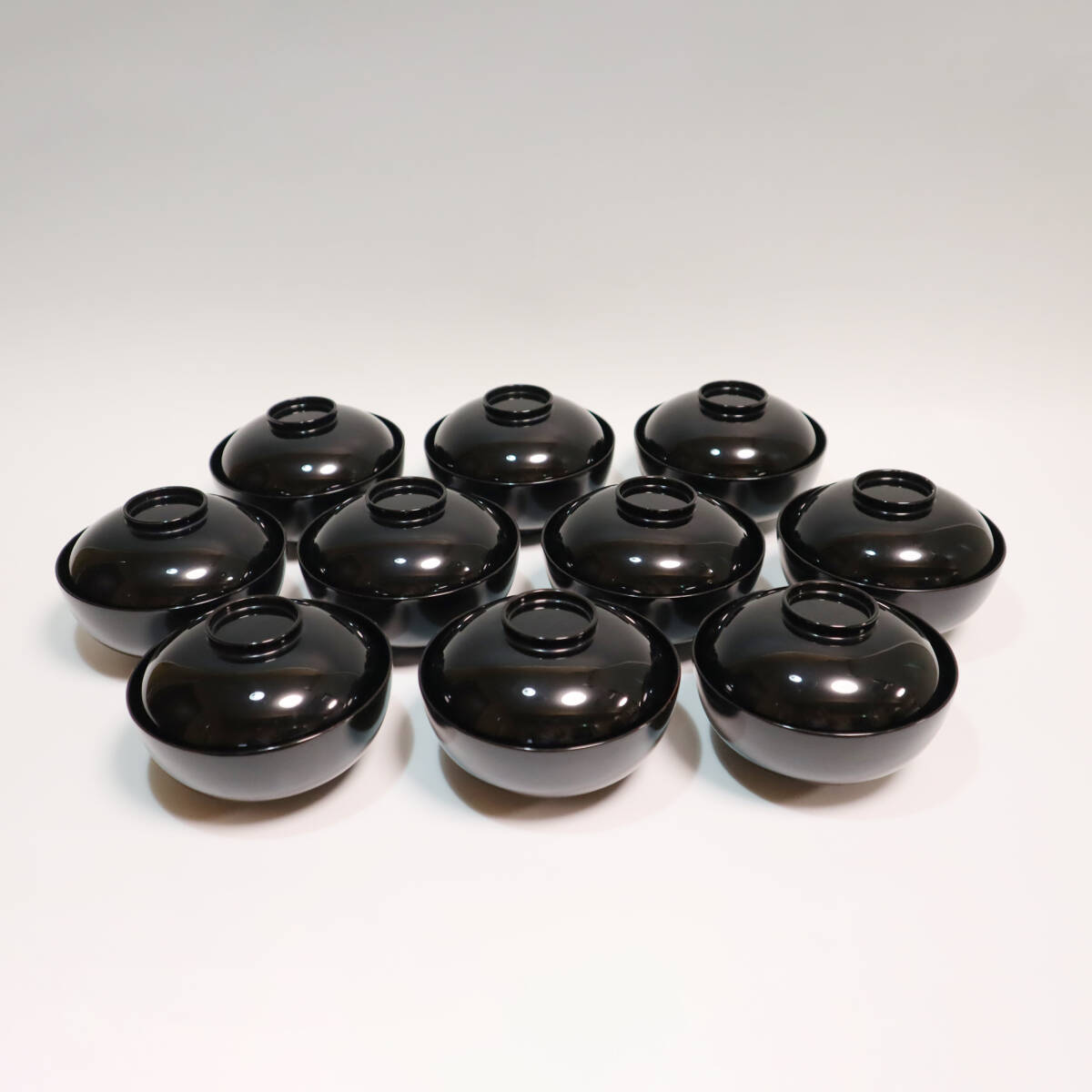 輪島塗 みる貝蒔絵 吸物椀 10客 箱有 うつわ/食器拍卖