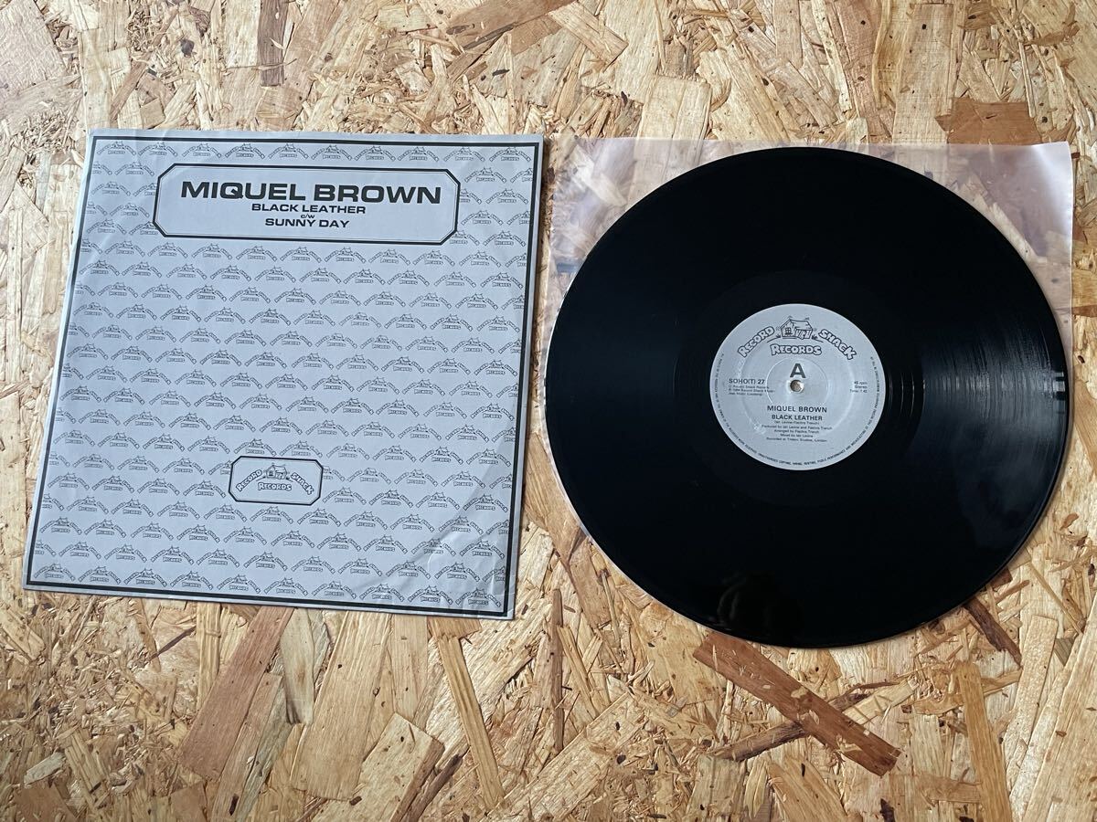 【押入整理】ハイエナジー HI-NRG 12'【ミケール・ブラウン MIQUEL BROWN/BLACK LEATHER c/w SUNNY DAY】RECORD SHACK RECORD/送料660円拍卖