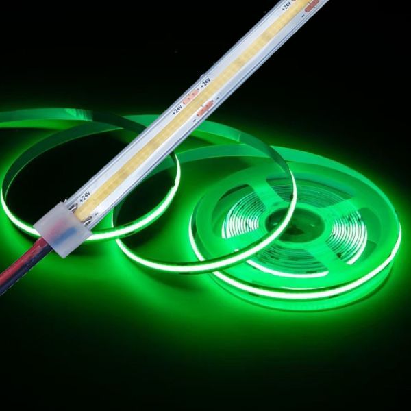 極薄 24V COB 面発光 LED テープライト COBテープ カバー付 IP67 グリーン 緑 20cm~120cm 10mm 色ムラなし 船舶 トラック 照明 DD255拍卖