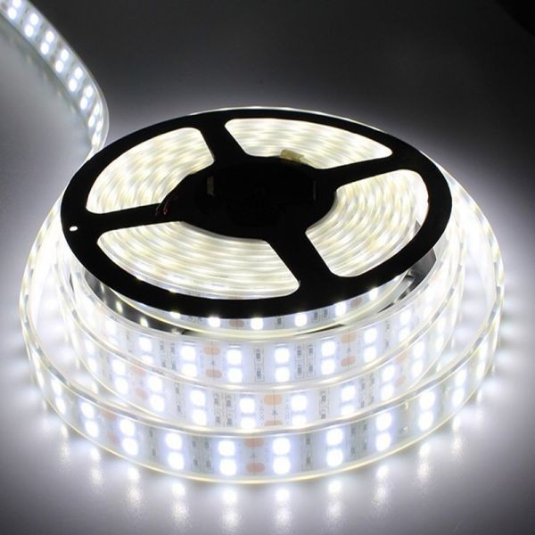 LEDテープライト ホワイト 白 12V 5M 2列 5050SMD カバー付 600連 切断可 蛍光灯 蛍光灯 看板 LEDテープ 劣化防止 DD12拍卖
