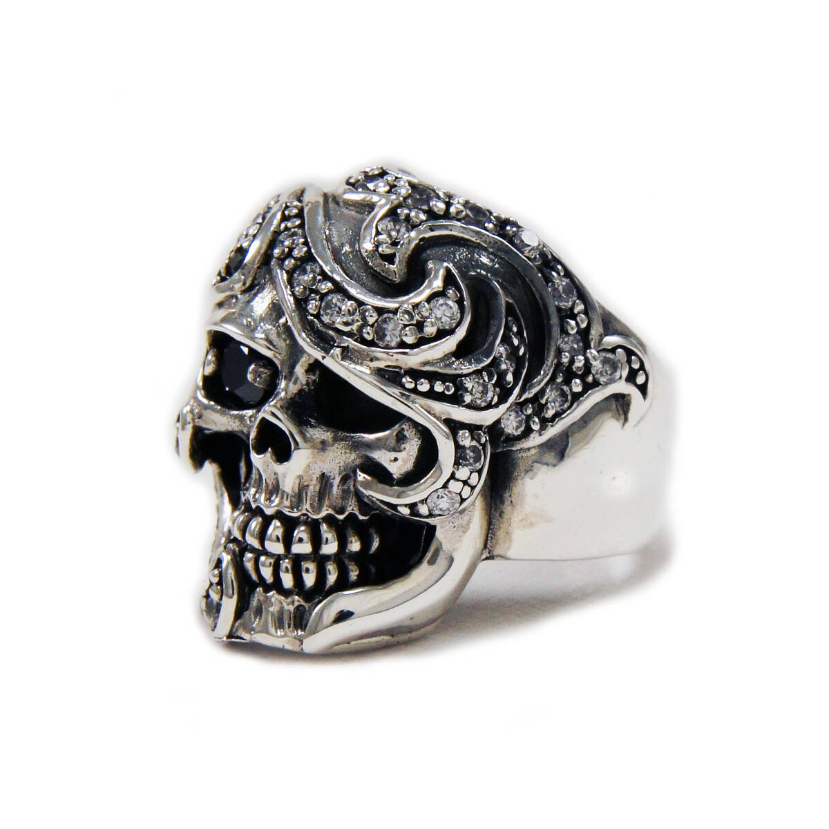 15号 17号 19号 20号 21号 22号 24号 スカル ドクロ ジルコニア 925シルバーリング925刻印ありND-R015拍卖