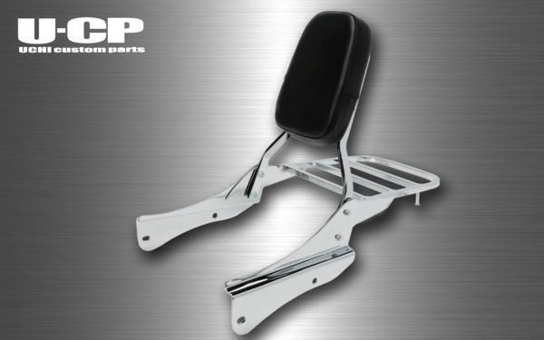 ●新品U-CP シャドウスラッシャー400(NC40)(全年式)/Shadow SLasher400ステンレスバックレスト キャリア付 UCHI Custom Parts拍卖