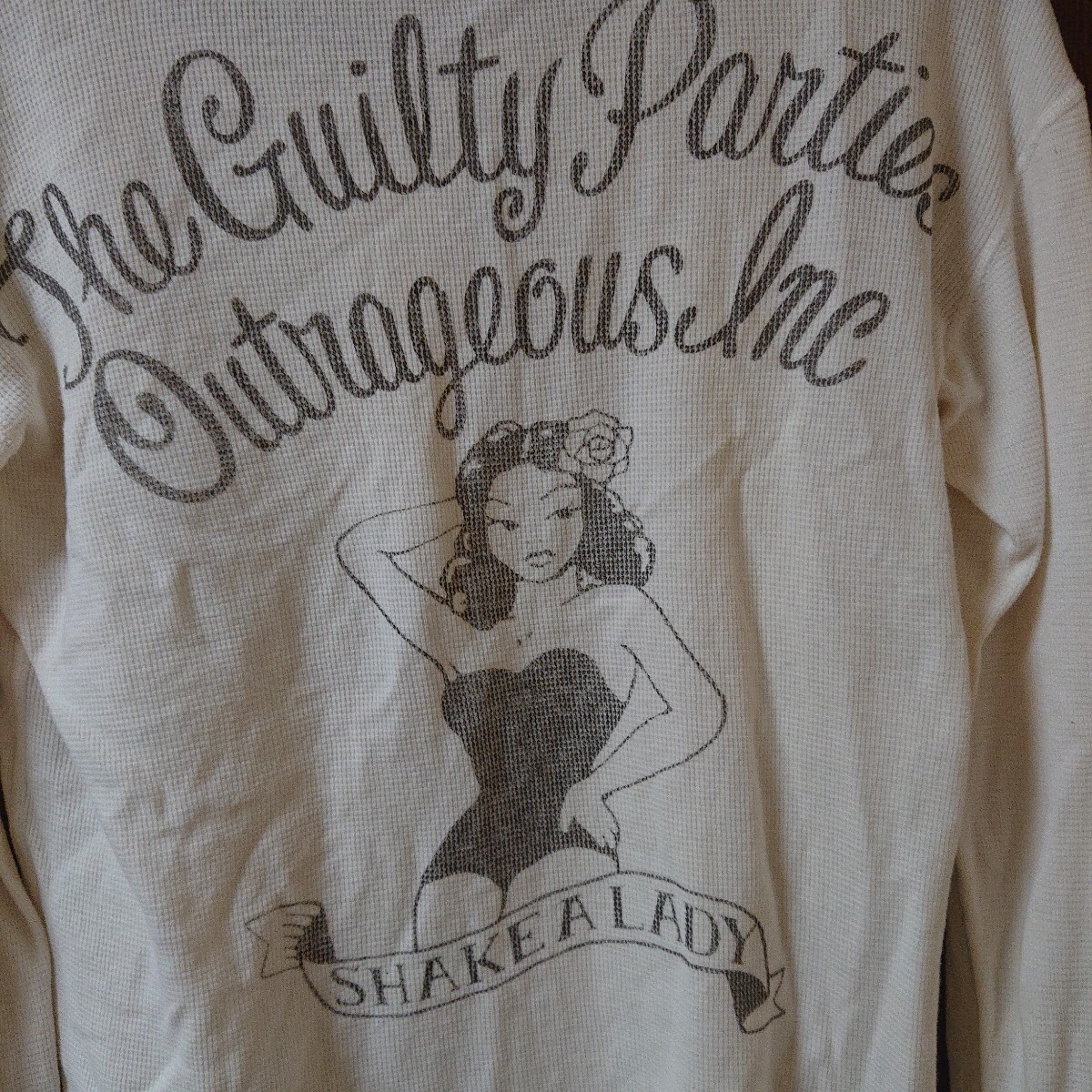 レア ワコマリア サーマル ロンT アンダーウェア ヘンリーネック バックプリント wacko拍卖