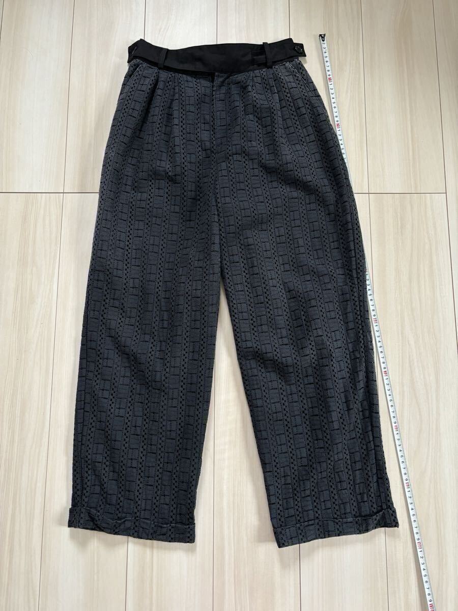 ★(77)DOUX ARCHIVES ブロックレース パンツ ブラック拍卖