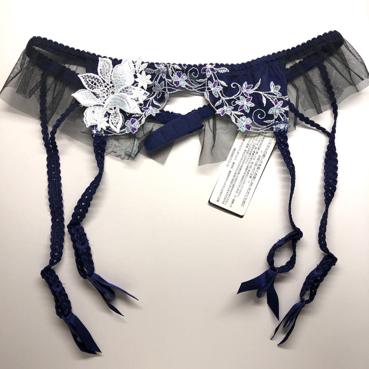 ワコール サルート 蒼穹のエロス ガーターベルト M GTJ655 KO 定価7884円 新品未使用品 Wacoal salute ベビードール拍卖