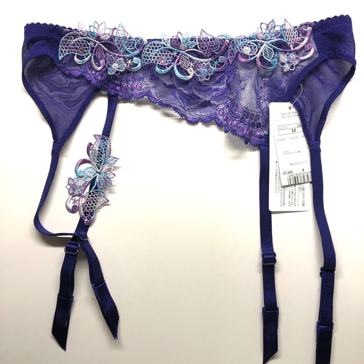 ワコール サルート 白雪姫 盛装の薔薇 ガーターベルト M Wacoal salute GTJ645 VI 新品未使用品 ベビードール拍卖