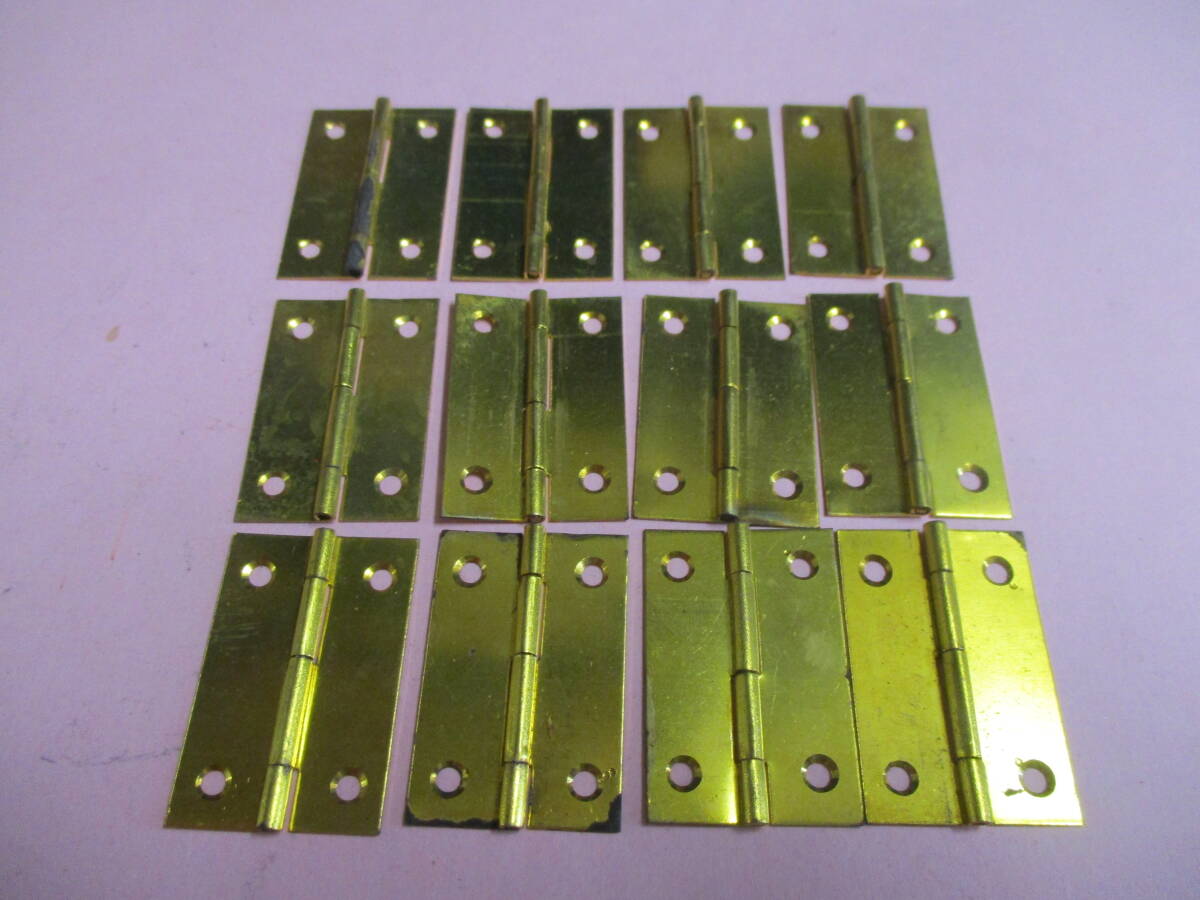 真鍮蝶番(32ミリ)薄口 12枚で¥500 送料¥185(クリックポスト)拍卖