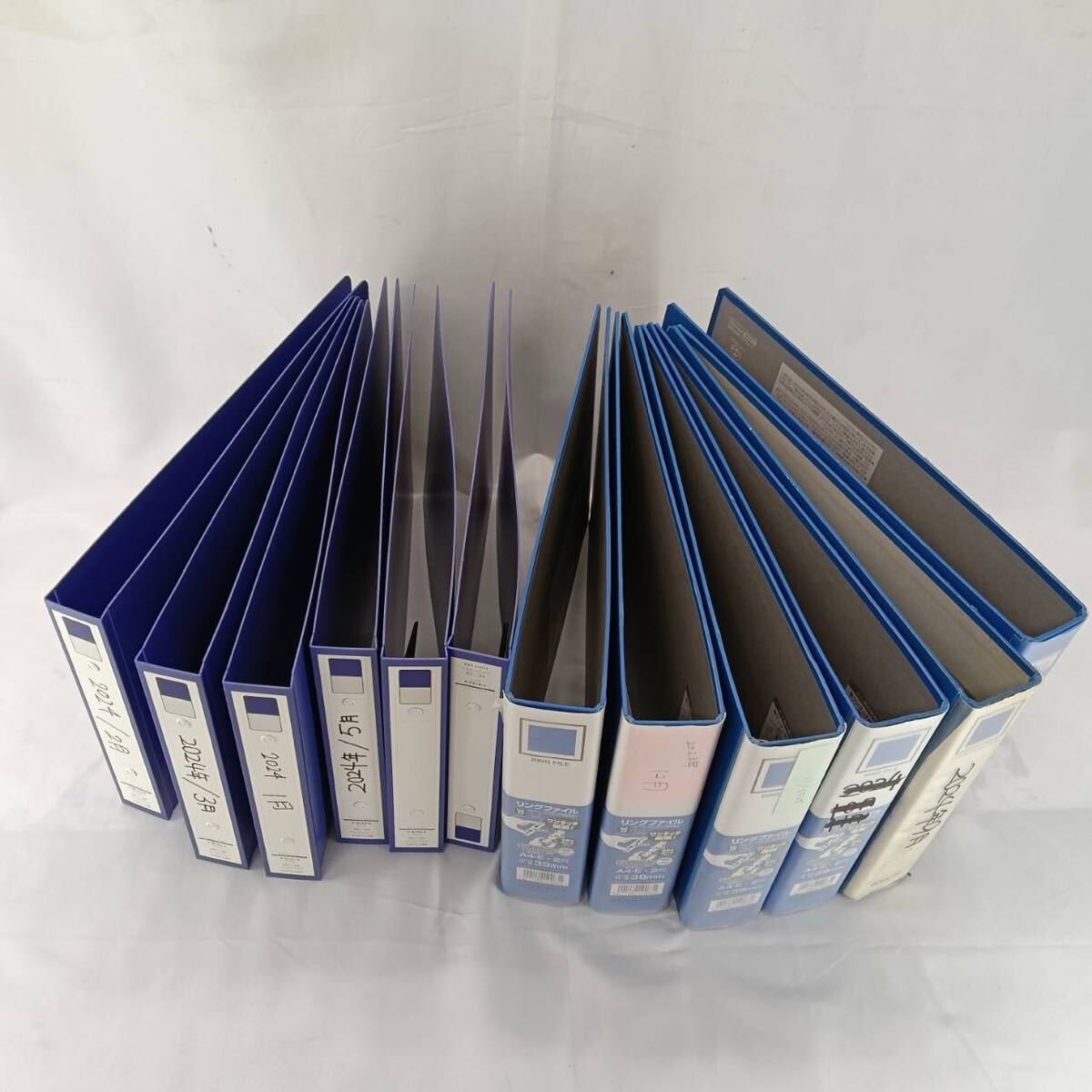 ファイル A4-E 2穴 12点 リングファイル バインダー 文房具 オフィス用品 ファイリング用品 仕事 事務用品 備品 青拍卖