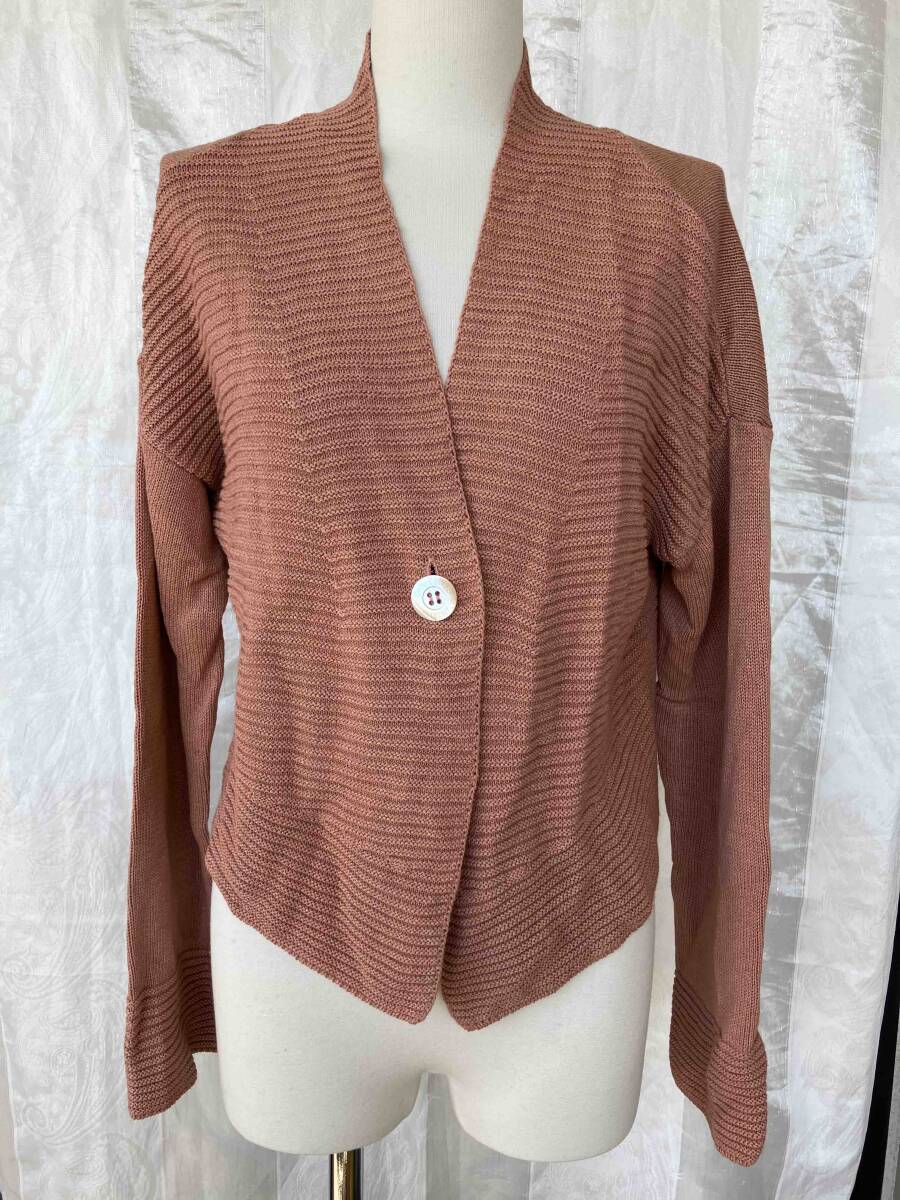 CHRISTIAN AUJARD オジャール 紙素材混 カーディガン サイズ9AT拍卖