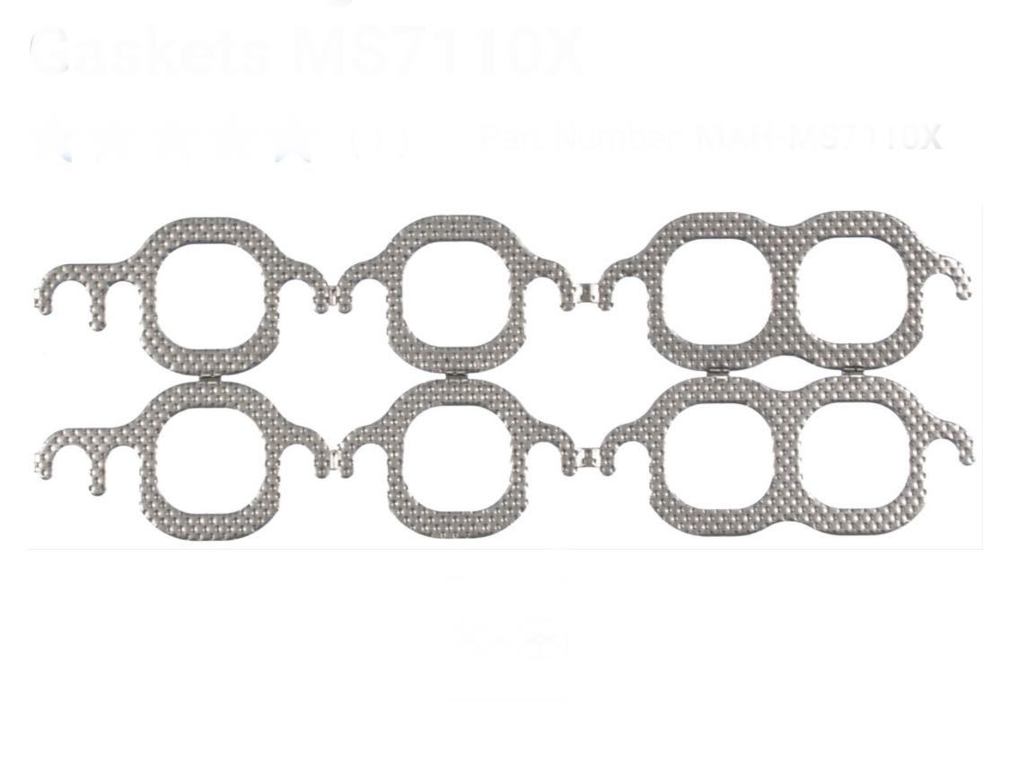 エキゾーストマニホールドガスケット新品。スモールブロック用 インパラ カプリス ベルエア カマロ モンテカルロ C-10 エルカミーノ拍卖