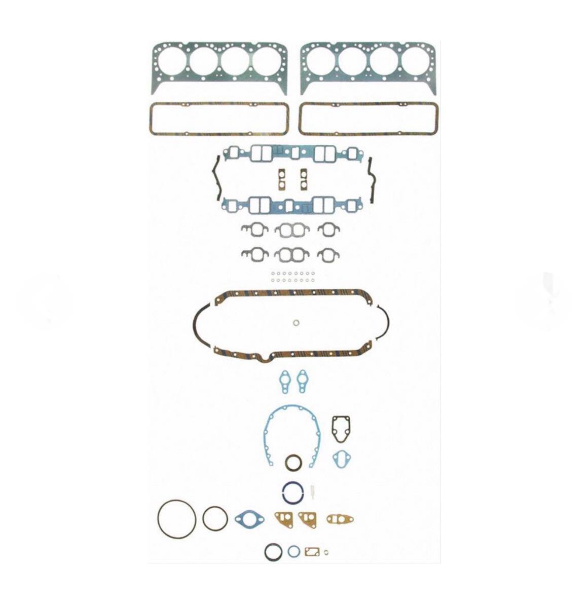 シボレースモールブロックエンジンガスケットセット 57~79 262 305エンジン用。 インパラベルエア カマロ コルベット コルベットC10拍卖