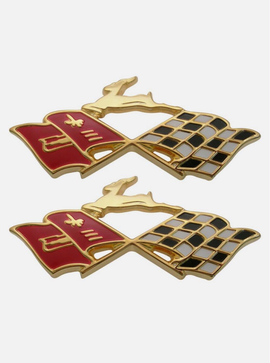 1960インパラクォーターエンブレム左右セット。インパラエンブレム インパラフラッグエンブレム ローライダー ハイドロ拍卖