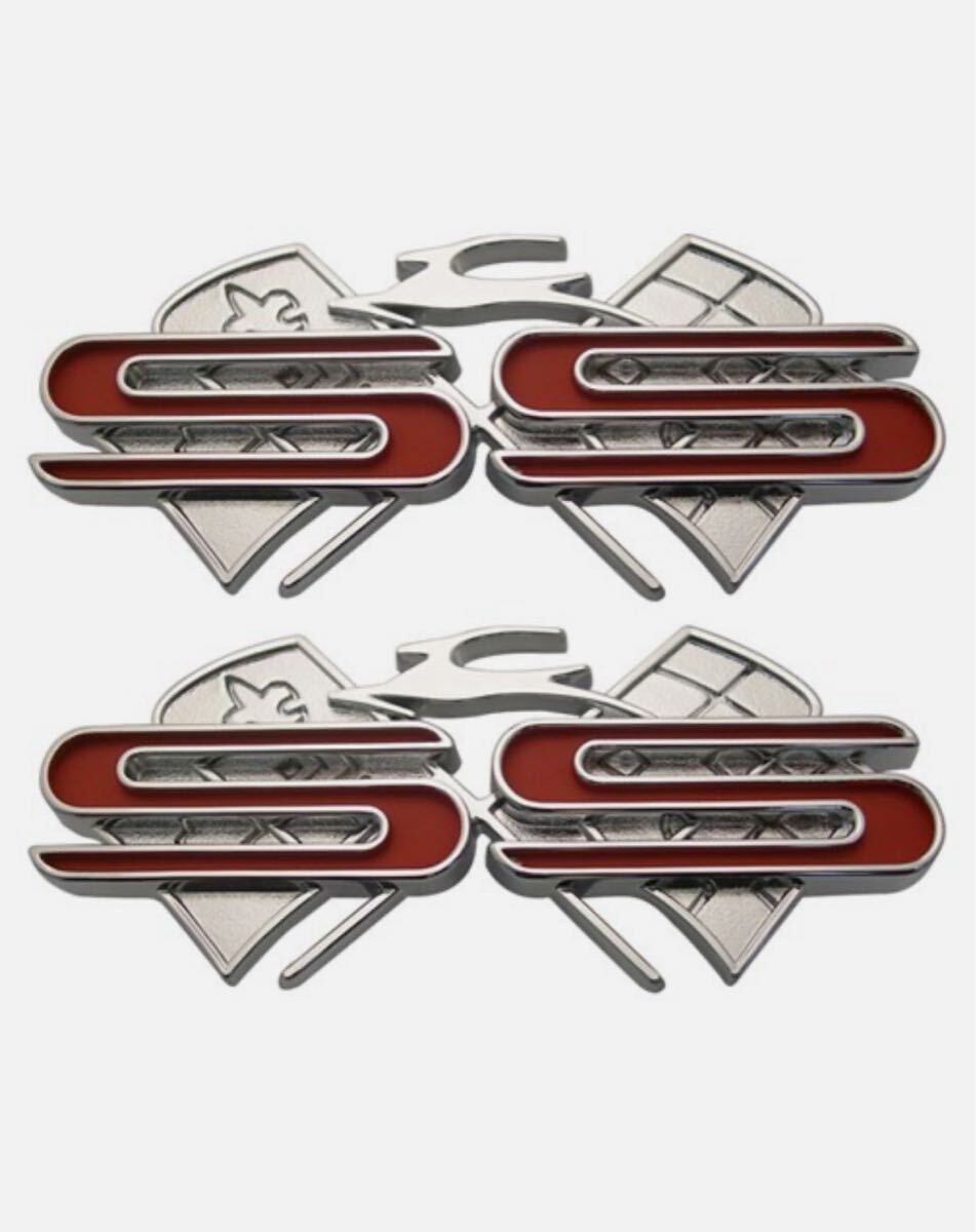 1961インパラSSクォーターエンブレム左右セット。インパラエンブレム シボレー GM ローライダー拍卖