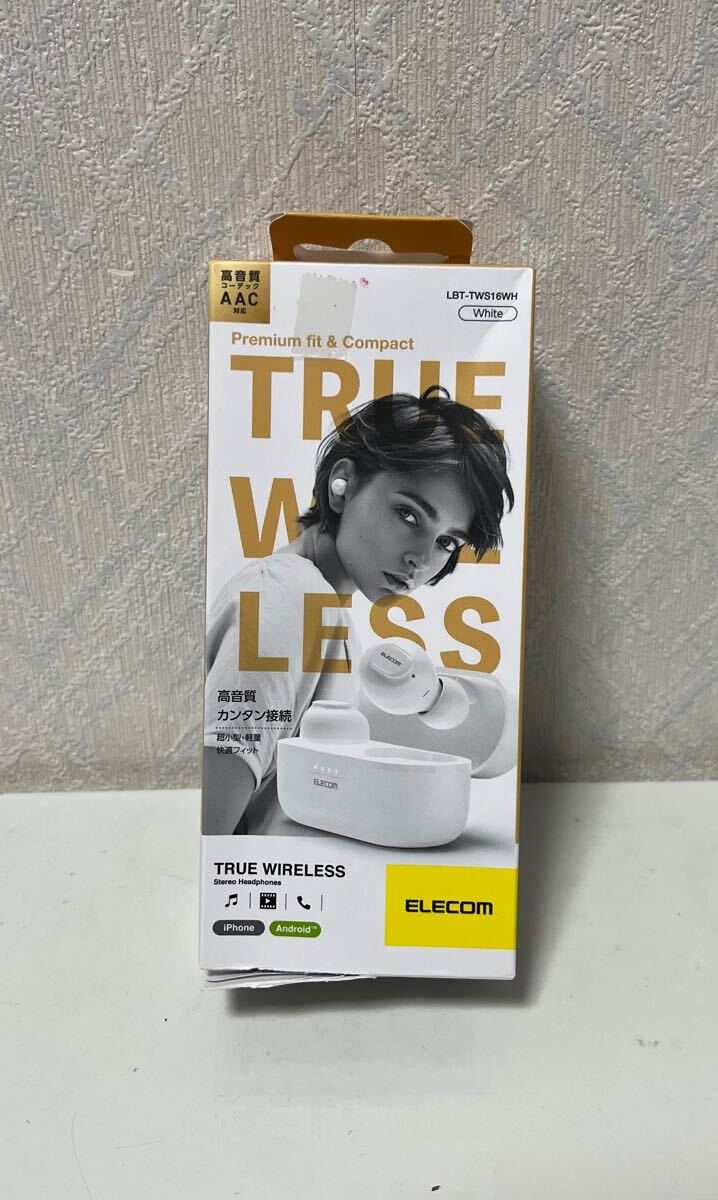 709i2517 エレコム ワイヤレスイヤホン bluetooth AAC対応 Bluetooth5.3 連続再生5時間 低遅延 ホワイト LBT-TWS16WH拍卖