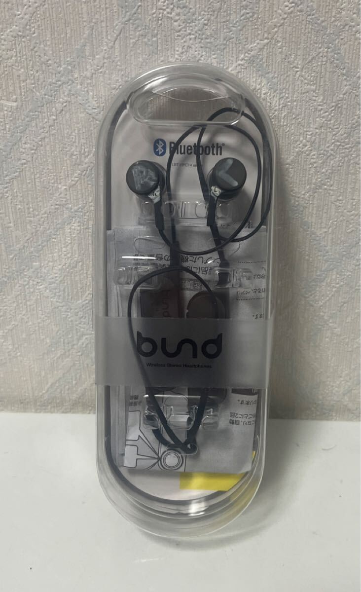 709i0622 エレコム イヤホン Bluetooth bund(ビアンド) 1ボタンで簡単操作 連続音楽再生6時間 スモークブラック LBT-HPC14AVBK拍卖