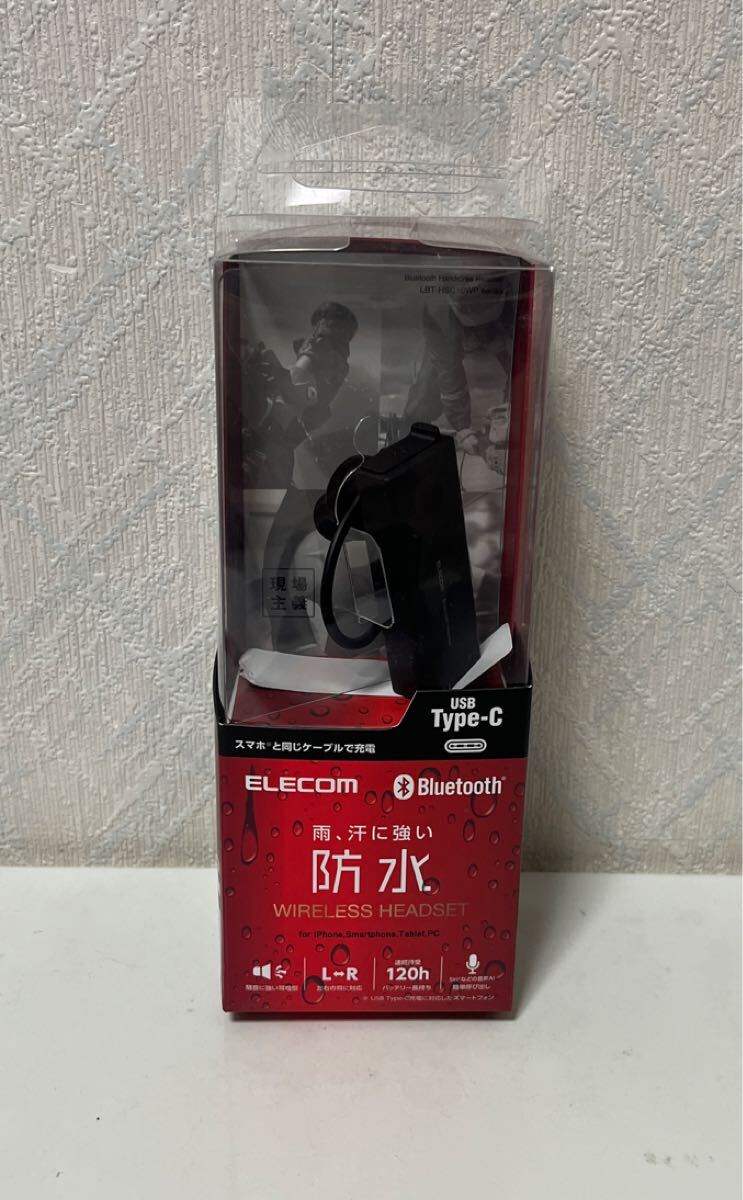 709i0417 エレコム ヘッドセット Bluetooth 防水 (IPX5対応) 片耳 ハンズフリー通話 ブラック LBT-HSC10WPMPBK 拍卖