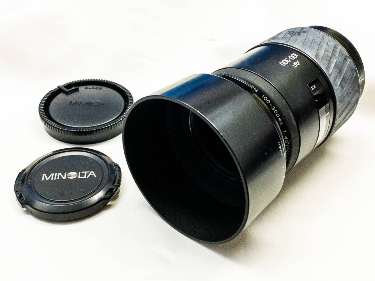 3Q売切!税無し◇ミノルタ MINOLTA AF ZOOM 100-300mm F4.5(32)-5.6 φ55mm★α Aマウント★オートフォーカス★カメラレンズ★★0918-7拍卖